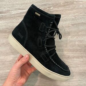 COUGAR Black Fabiola Snow Boots Waterproof Winter Lace Up Ankle Suede 9M